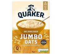 Quaker Jumbo Whole Rolled Porridge Oats, 1 kg