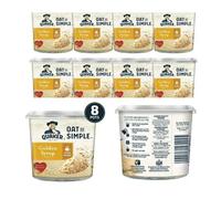 Quaker Oat So Simple Golden Syrup Flavour Porridge Pots - 57g |Pack of 8 Pots