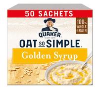 Quaker Oat So Simple Golden Syrup Porridge - 50 Sachets, 2-Minute Microwave Breakfast