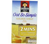 Quaker Oat So Simple Golden Syrup Porridge Sachets, 10 x 36 g (Pack of 5)