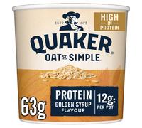 Quaker Oat So Simple Protein Golden Syrup Porridge Pots, 6 x 63 g