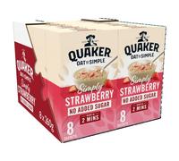 Quaker Oat So Simple Simply Strawberry Porridge Sachets 8 x 32.5g (Case of 8)