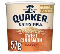 Quaker Oat So Simple Sweet Cinnamon Porridge Pots, 57 g, (Pack of 8)
