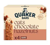 Quaker Oats Chocolate Hazelnut Oat Cereal Bar Multipack 4x40g