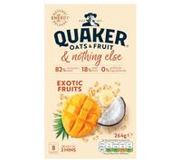 Quaker Oats & Fruit with Exotic Fruits 8 Porridge Sachets (264g)