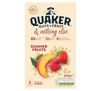 Quaker Oats & Fruit with Summer Fruits 8 Porridge Sachets (264g)
