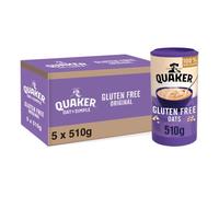 Quaker Oats Gluten Free Wholegrain Rolled Oats, 510 g (Pack of 5)