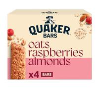 Quaker Oats Raspberries and Almonds Oat Cereal Bar Multipack 4x40g