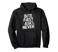 Quaker Parrot Mom Whose Bird Bites First Asks Questions Pullover Hoodie
