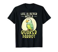 Quaker Parrot Owner Bird Lover Parakeet Ornithology T-Shirt