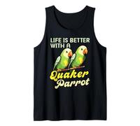 Quaker Parrot Owner Bird Lover Parakeet Ornithology Tank Top