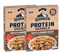Quaker Protein Cereal Breakfast Cereal, Maple Brown Sugar, 530ml Boxes (Pack of 2)