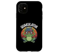 Quakulator Frog Math Pun Calculator Nerd Humor Case for iPhone 11