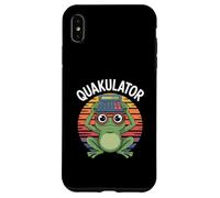 Quakulator Frog Math Pun Calculator Nerd Humor Case for iPhone XS Max