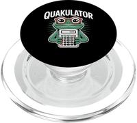 Quakulator Frog With Calculator Math Teacher Humor PopSockets PopGrip for MagSafe
