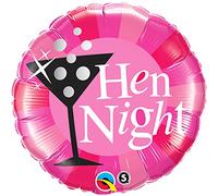 Qualatex 15828 18" Hen Night Pink Round Foil Balloon 01ct