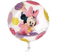 Qualatex 16430 Disney Mickey & Friends Single Bubble Baby Minnie Mouse Latex Balloon, 22-Inch