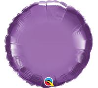 Qualatex 18" Round Chrome Purple Foil Balloon 89539