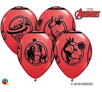 Qualatex 19332 Marvel Avengers Balloons, Red, 12-Inch