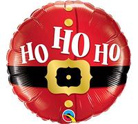 Qualatex 2257618 Santa's Belt HO Party Foil Balloon, Multicolor, 18"