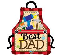 Qualatex 23955 41" Best Dad Apron Foil Balloon 1CT, Multicolor