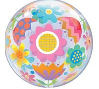 Qualatex 24898 Love You Mum Flowers 22" Single Bubble Balloon