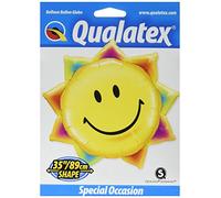 Qualatex 26531 Super Shape Sunshine Smile Face Foil Balloon, 35-Inch