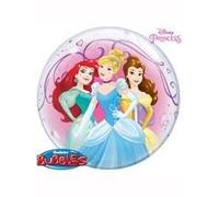 Qualatex 46725 Disney Single Bubble Princesses Latex Balloon, 22-Inch
