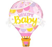 Qualatex 78656 Welcome Baby Pink Balloon 42 Inch Supershape Foil Balloon