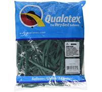Qualatex 79698 260QGREEN100CT Modelling or Twisting Balloons, Green