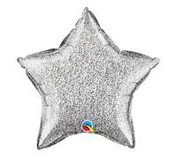 Qualatex 88783 20" Glitter Stars Foil Balloon - Multi-Colour