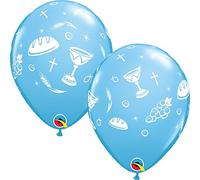 Qualatex Communion Elements 11 Inch Latex Balloons (Pale Blue, 5 Pack)