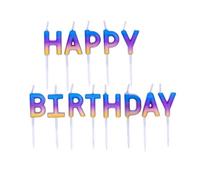 Qualatex Ombre Happy Birthday Candle Rainbow (One Size)