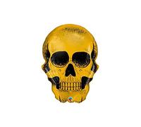 Qualatex Q58135 Halloween Golden Skull 36 Inch Supershape Foil Balloon