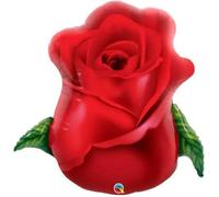 Qualatex Rose Bud Supershape Helium Foil Balloon 84cm / 33 in
