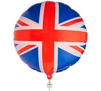 Qualatex Union Jack Single Bubble Latex Balloon, 22-Inch, Qualatex - 35450, Red White & Blue (Single)