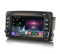 Qualcomm Car Radio Eight Core 8GB + 128GB Android 14 DAB+ for Mercedes Benz C/G/A/CLK Class W203 W209 Viano Vito with GPS Navigation Wireless CarPlay Android Car SWC WiFi Bluetooth 5.1 USB 4G DSP FM