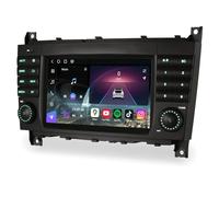 Qualcomm Car Stereo 8 Core 8GB+128GB Android 14 DAB+ GPS Radio for Mercedes BENZ C/CLC Class W203 G Class W463 Satnav Wireless CarPlay Android Auto DSP WiFi 4G Bluetooth 5.1 USB 7 inch IPS Touchscreen