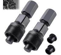 QUALDESN 2 PCS Crank Removal Tool, Remover Bicycle, Bicycle Square Crankset, Puller Bike Crankset, Arm Puller Compact, Black Cycling Power Bottom Bracket Tool, Repair Maintenance Remover for Bike