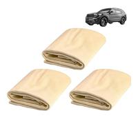 QUALDESN Chamois Leathers For Cars, 30 x 40cm Soft Shammy Leather Cloth for Car, Ultra-Absorbent and Scratch-Free for Car Detailing, Windows, or Motorcycle Cleaning, Reusable and Quick-Dry (3)