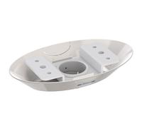 QualGear QG-PRO-PM-CA-W 1.5-Inch Pro-AV Npt Threaded Extension Pipe Single Joist Ceiling Adapter Accessory for Projector