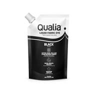 Qualia All Purpose Liquid Fabric Dye, Easy to Use Dye for Cotton, Wool, Silk, Wood, & Linen, Ultra Concentrated Colors, Black