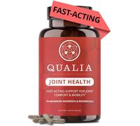 Qualia Joint Health 9 Advanced Joint Health nutrients: denatured Collagen, boswellia, tumeric, Boron, Ginger, L-carnitine. Cartilage Health, Tendon Strength, Healthy Joint Aging (1 Month Supply)
