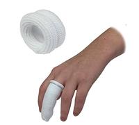 Qualicare 25 PACK FIRST AID FINGER ROLL BOBS COT BUDDIES TUBULAR BANDAGE DRESSINGS WHITE