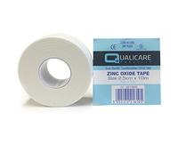 Qualicare 3 ROLLS OF 2.5CM x 10M WHITE ADHESIVE DURABLE MEDICAL BINDING SPORTS ZINC OXIDE INJURY SUPPORT STRAPPING TAPE