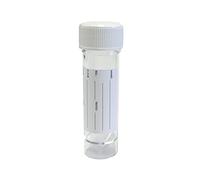 Qualicare 6 X White Lid Labelled 30Ml Specimen Universal Sample Clear Polypropylene Plastic Bottle Containers