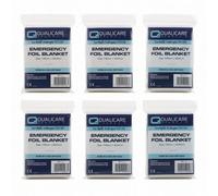 Qualicare Emergency Foil Blankets - Pack Of 6