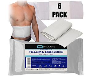 Qualicare Fast Action Emergency FFD Haemostatic Trauma Dressings 15cm x 18cm x6