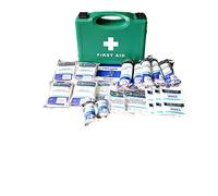 Qualicare HSE Emergency kit for 1-10 Person First Aid Kit Box |Contains 48 Hospital Grade Medical Supplies
