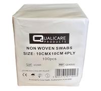 Qualicare Non Woven Swabs (Pack of 100) - 10cm x 10cm